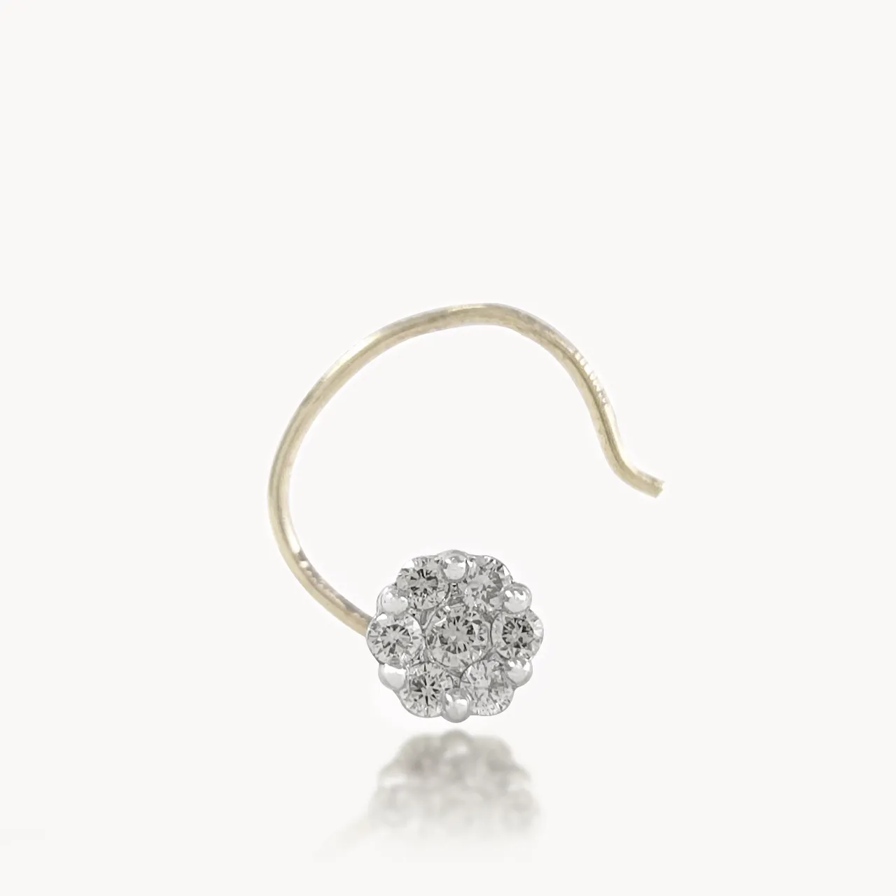 Diamond Flower Nosepin