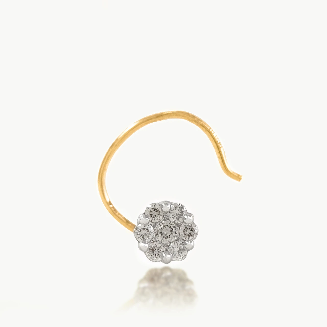 Diamond Flower Nosepin