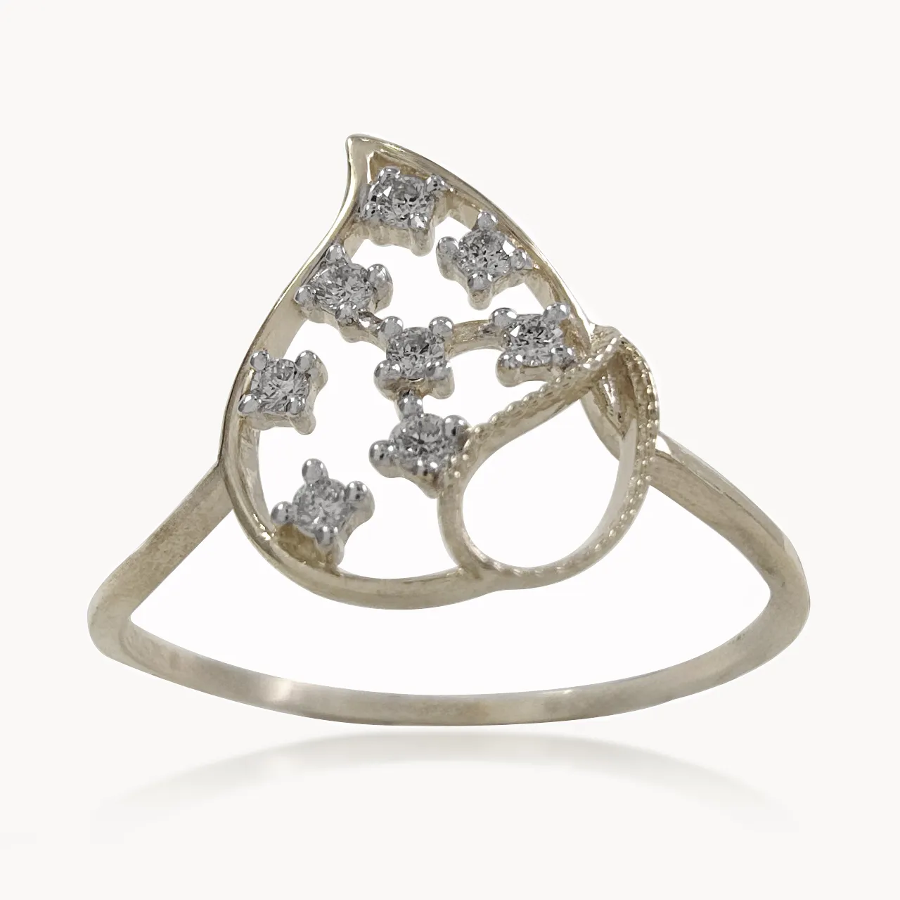Droplet Duo Diamond Ring