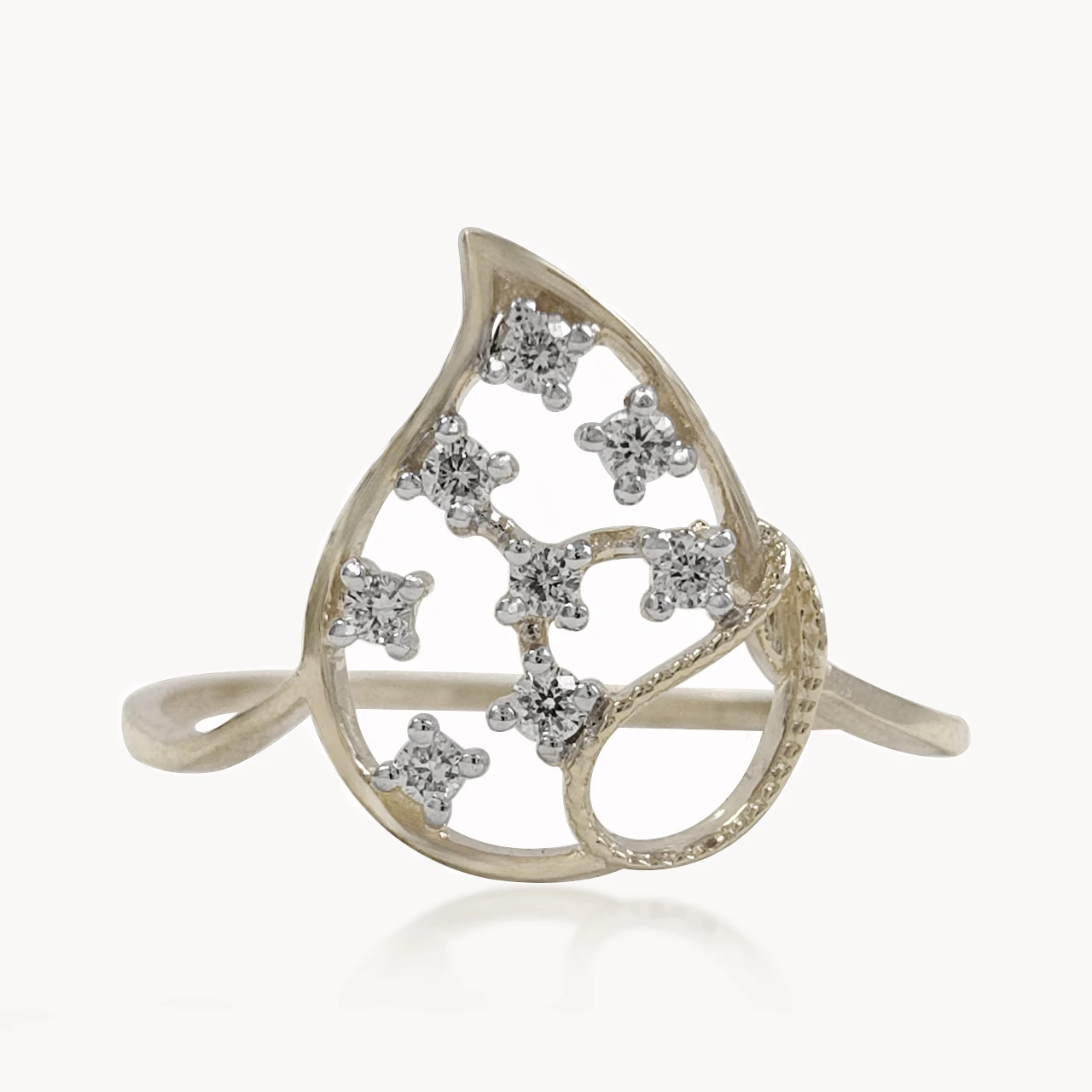 Droplet Duo Diamond Ring