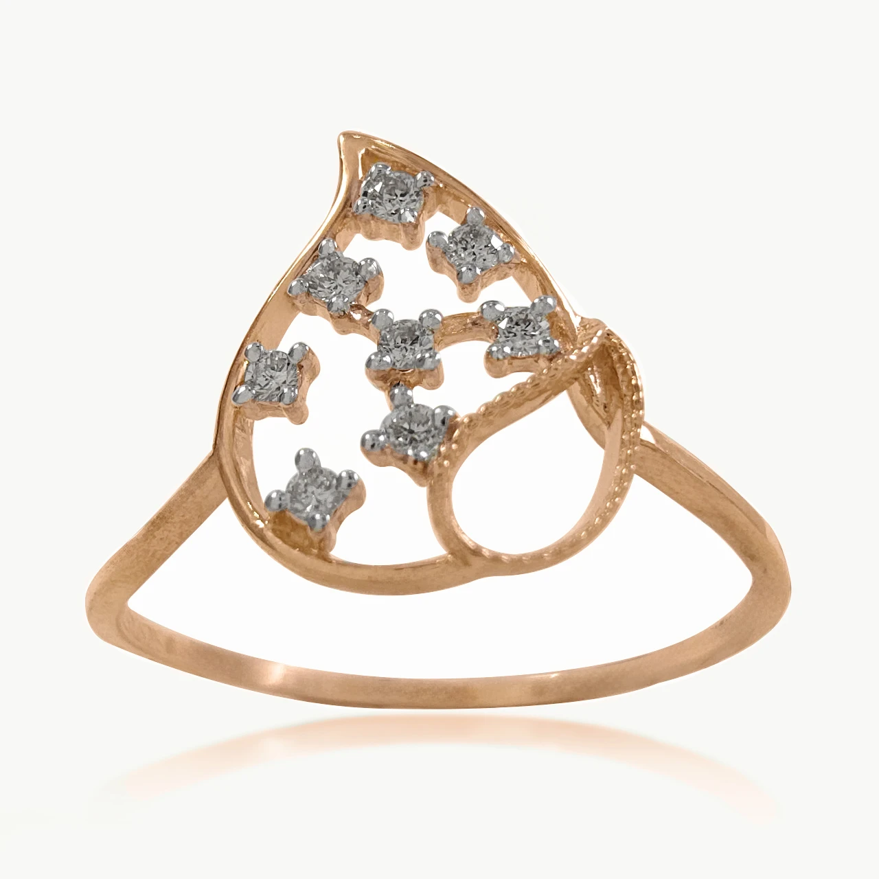 Droplet Duo Diamond Ring