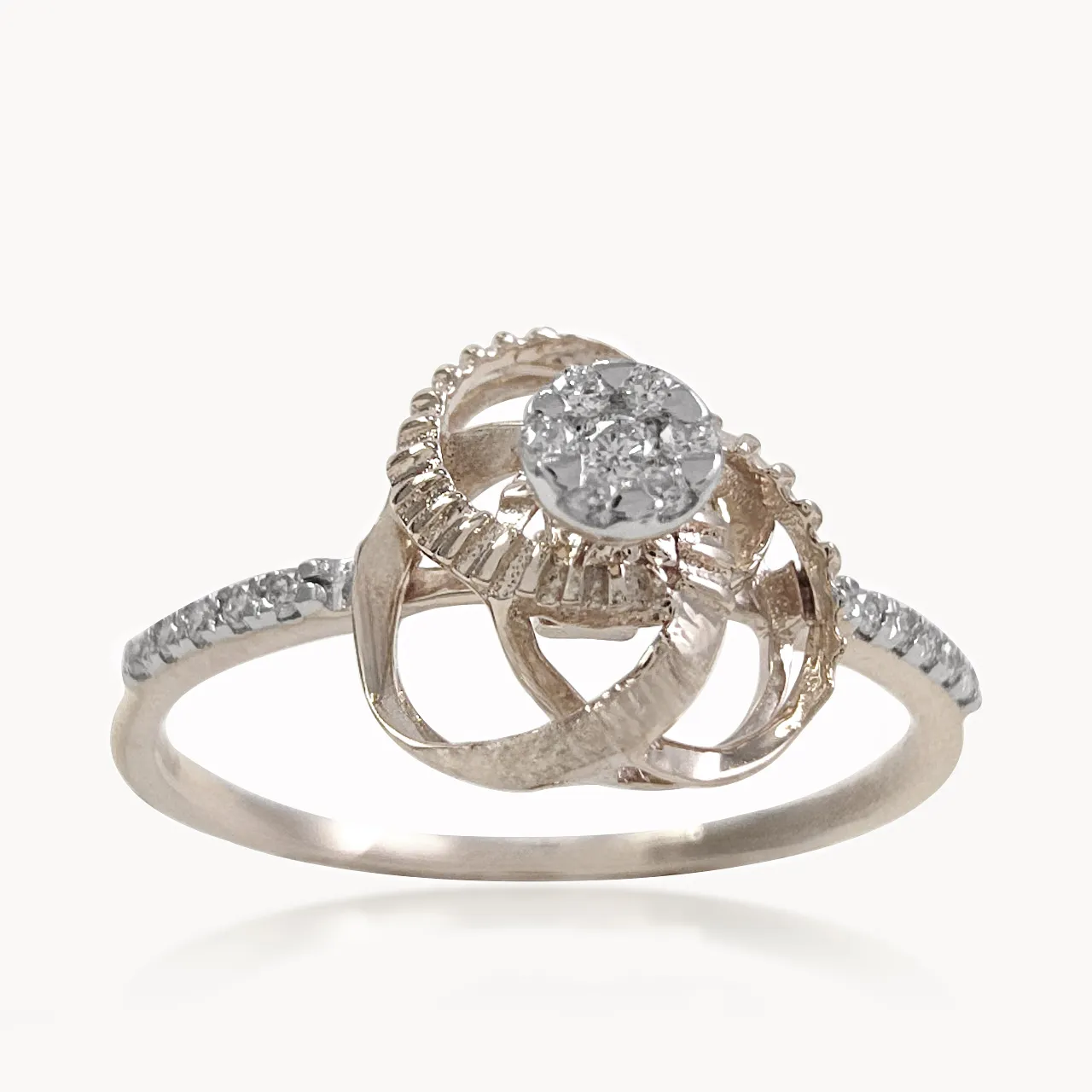 Eternal Knot Diamond Cocktail Ring