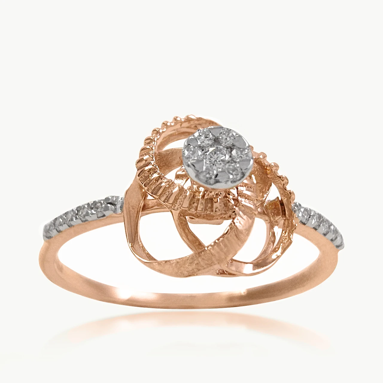 Eternal Knot Diamond Cocktail Ring