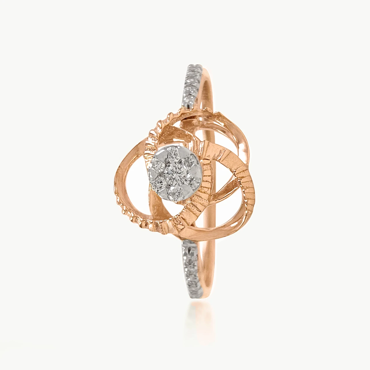 Eternal Knot Diamond Cocktail Ring