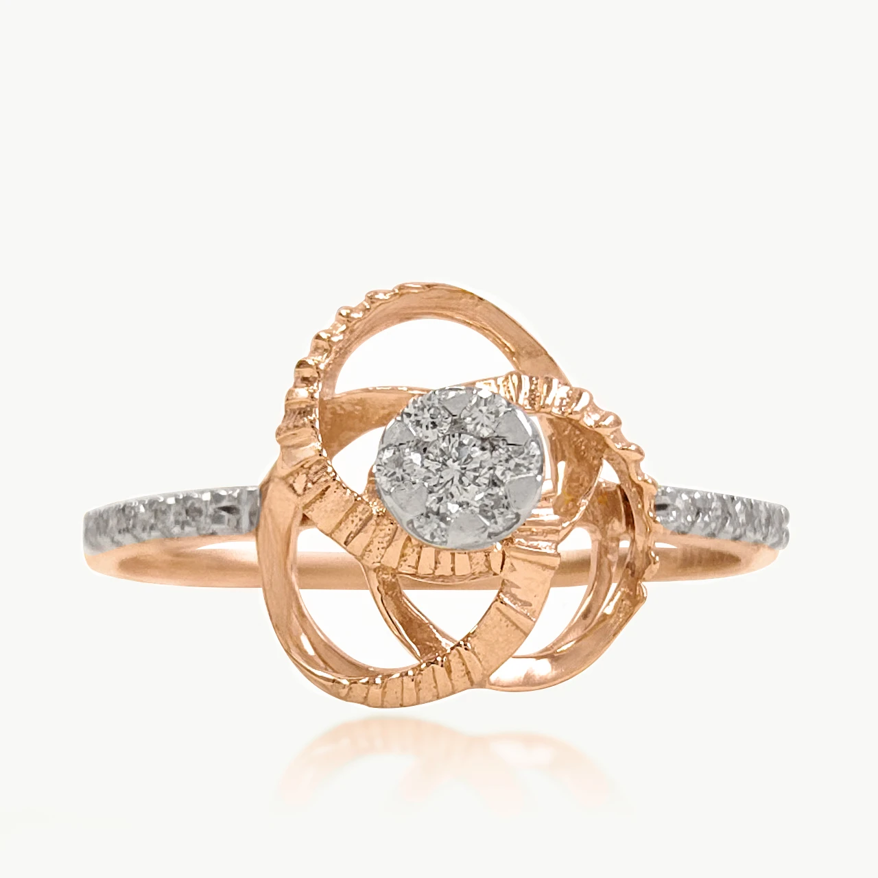 Eternal Knot Diamond Cocktail Ring