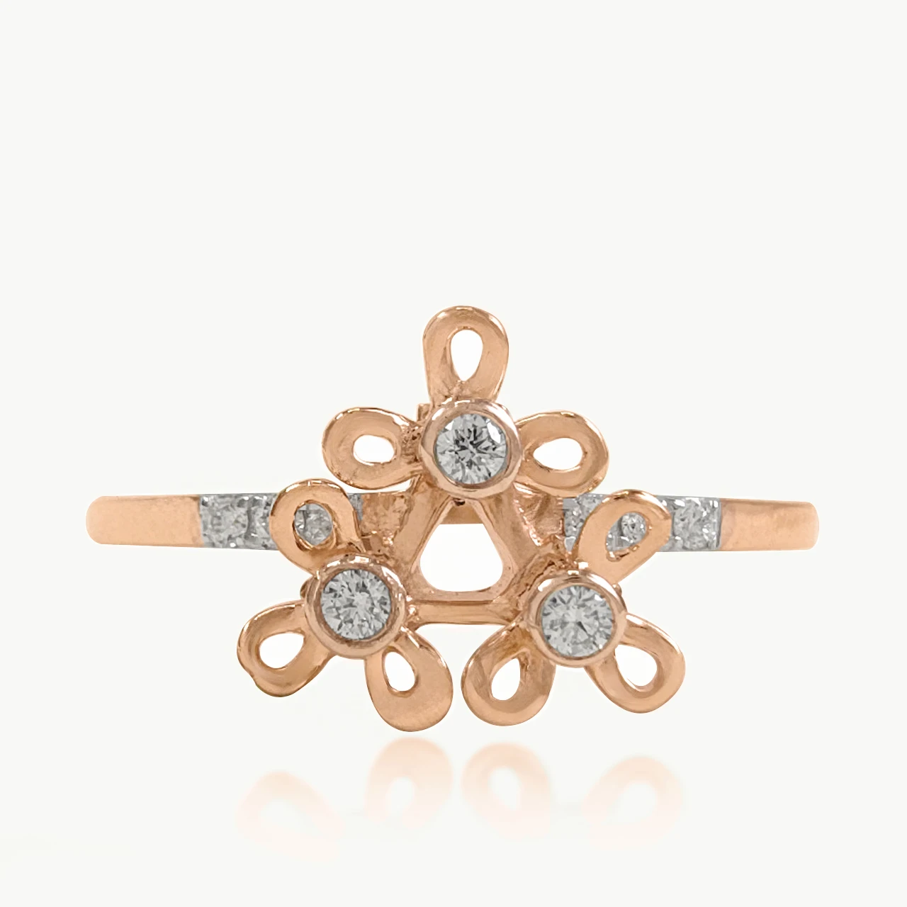 Floral Cluster Diamond Ring