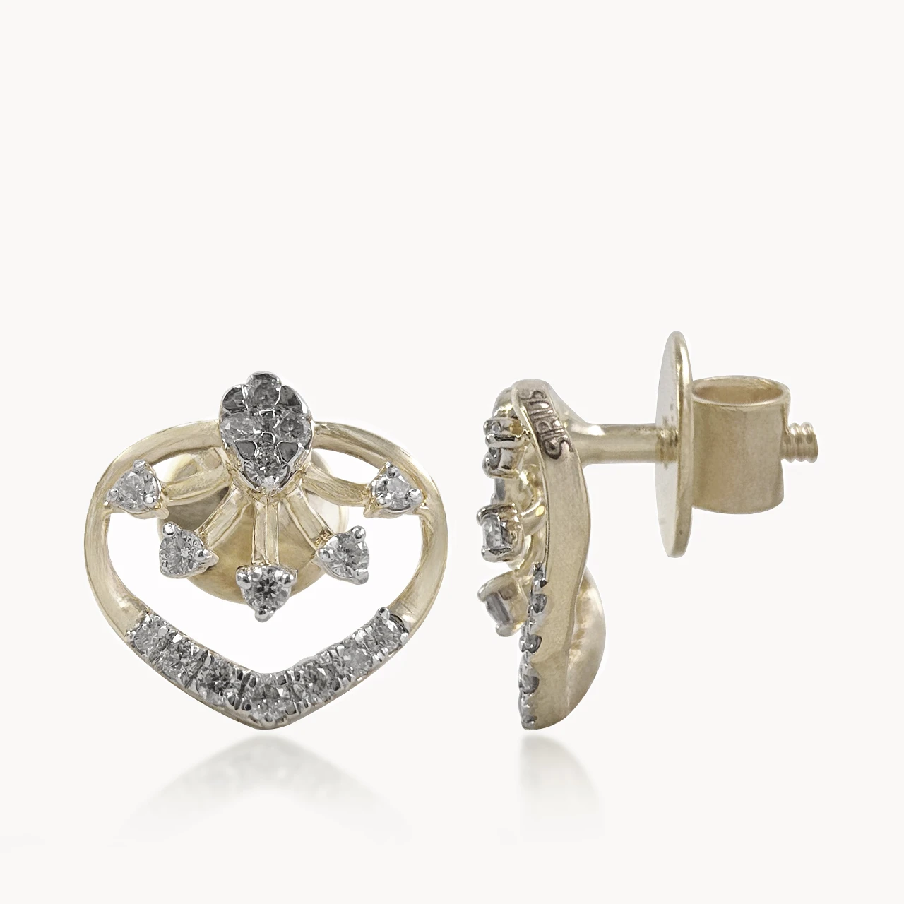 Floral Leave Diamond Studs
