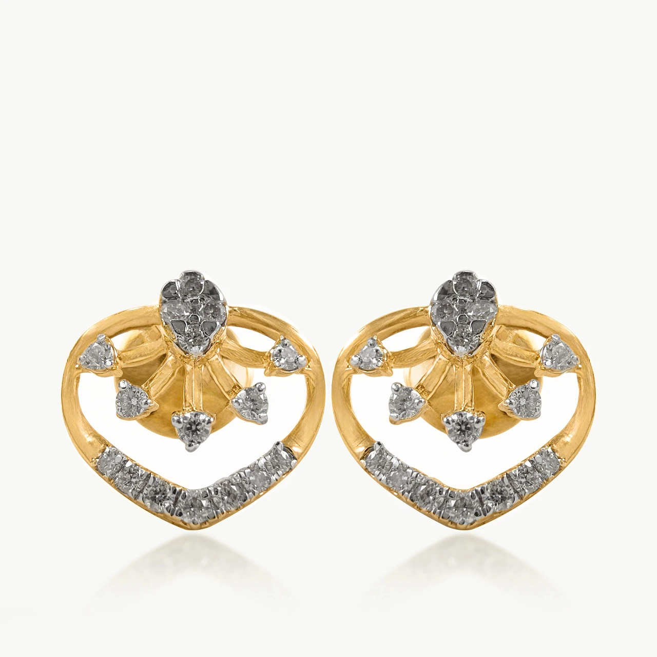 Floral Leave Diamond Studs