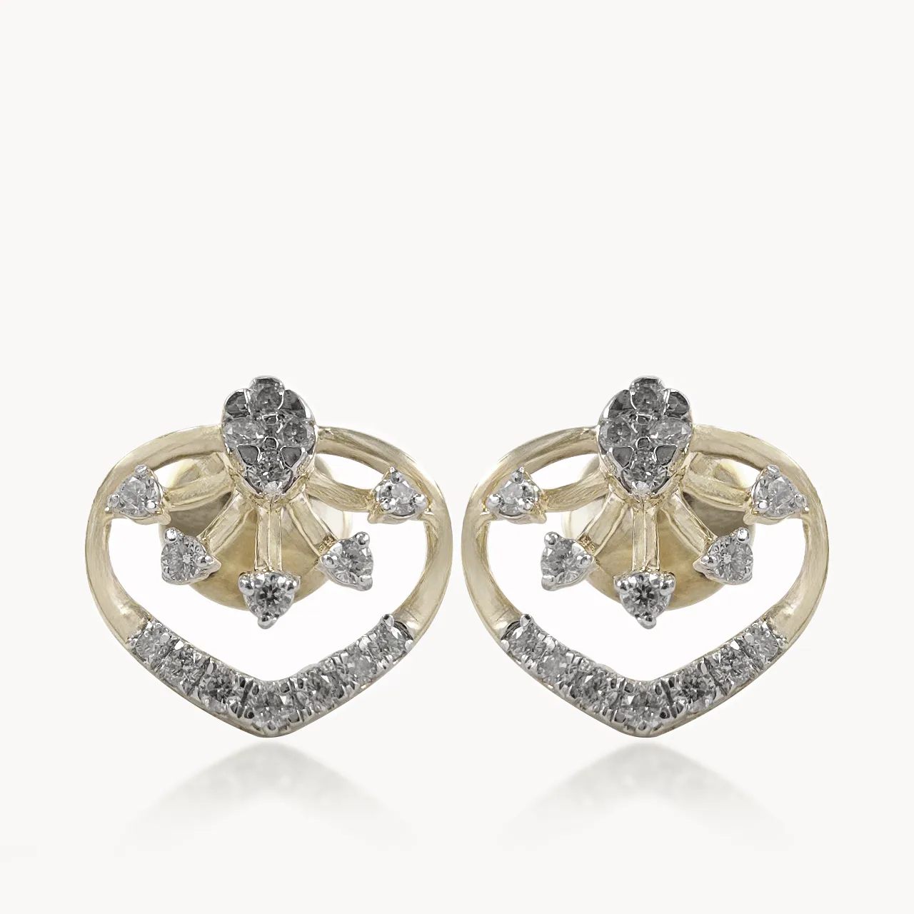 Floral Leave Diamond Studs