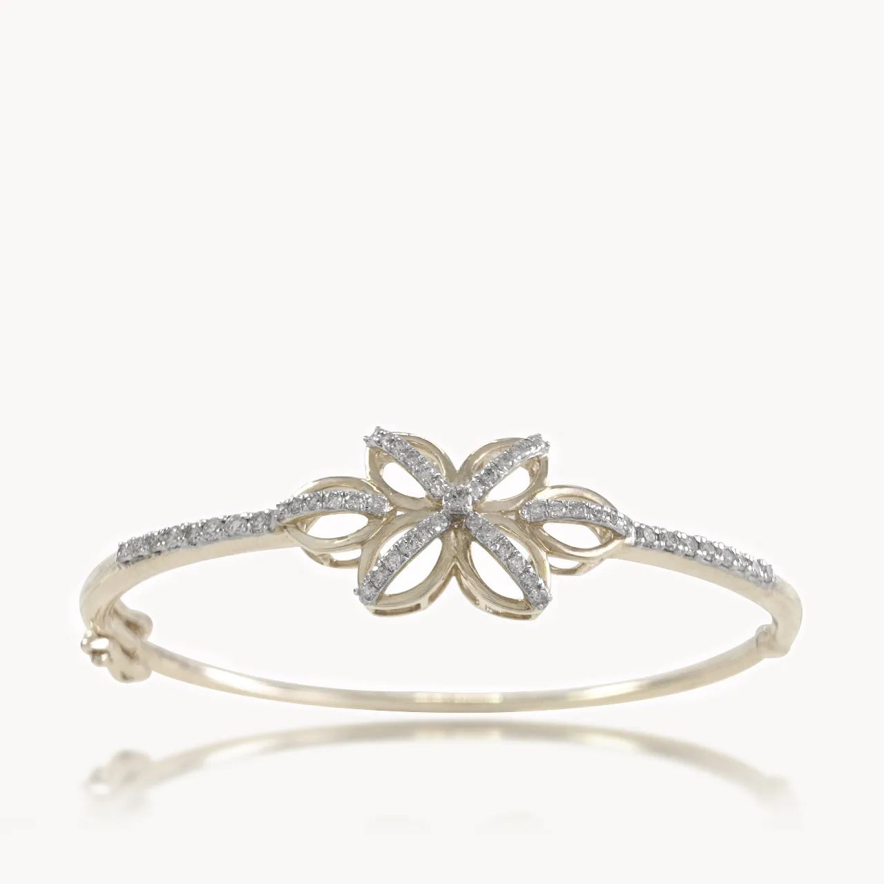 Flower Design Diamond Bracelet