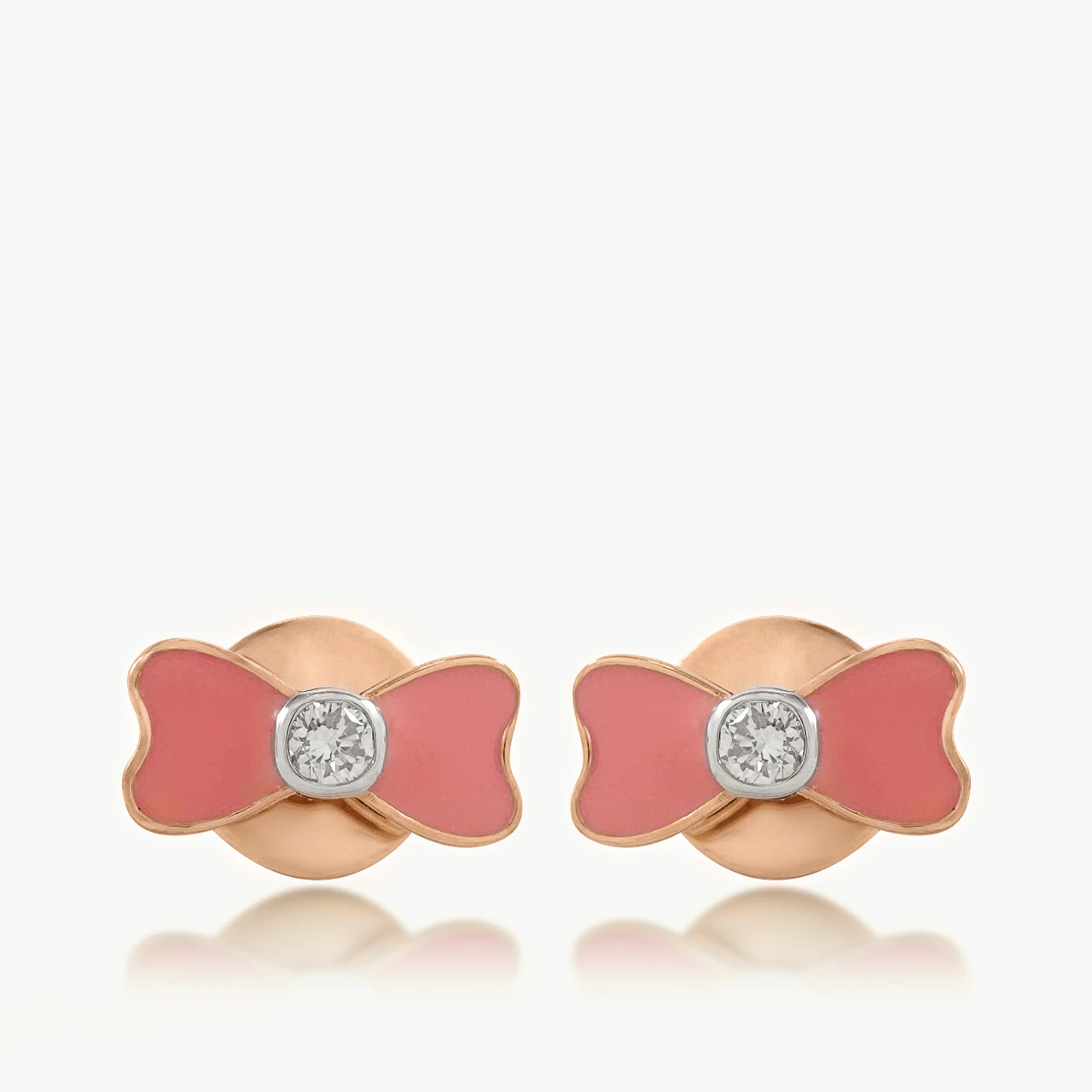 Flower Tie Diamond Earrings