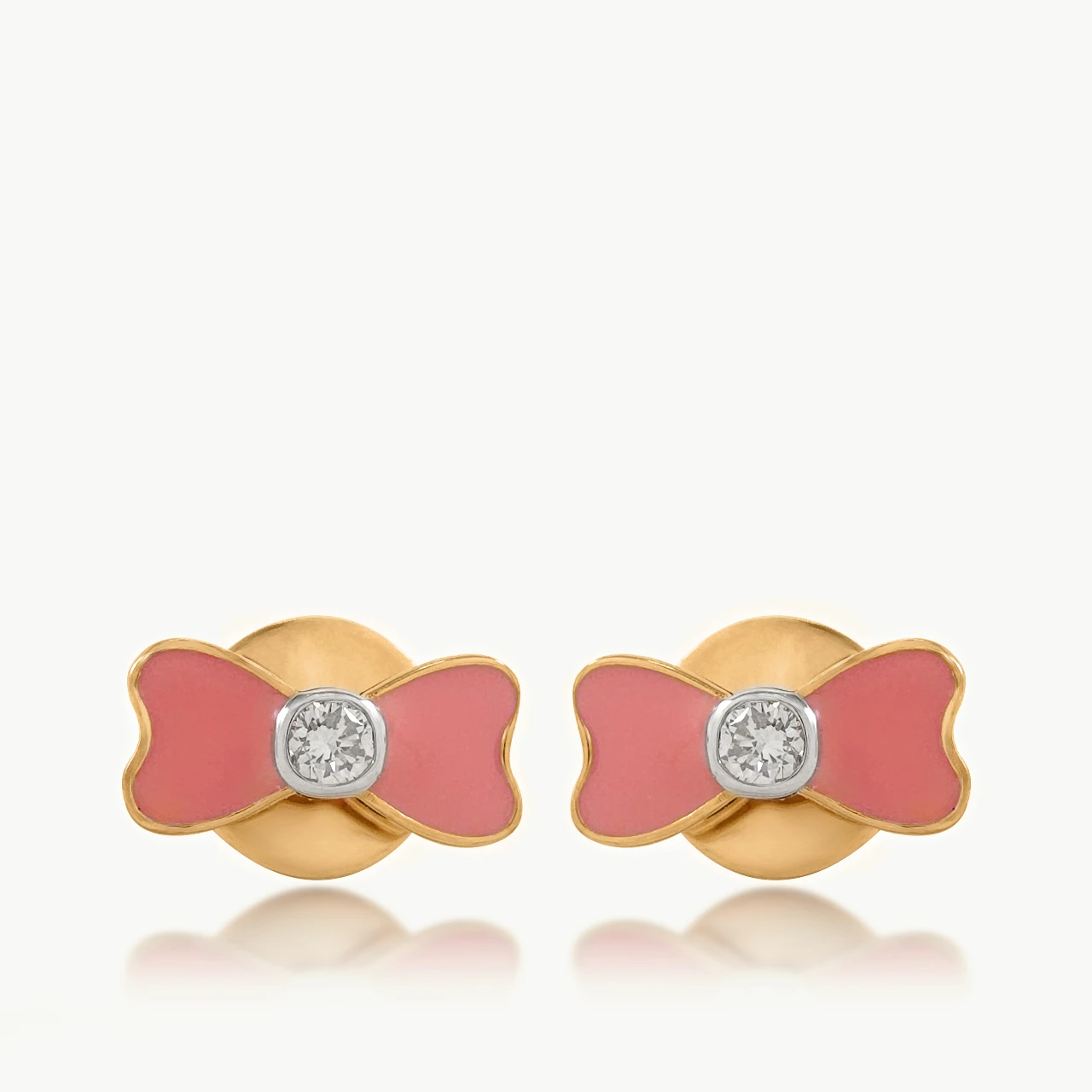 Flower Tie Diamond Earrings