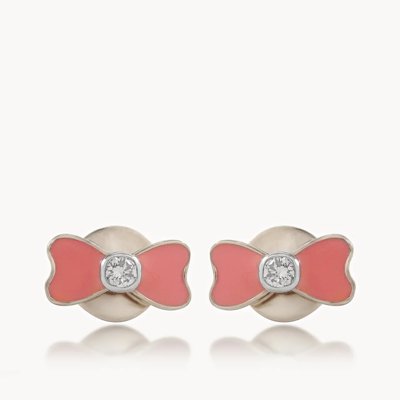 Flower Tie Diamond Earrings