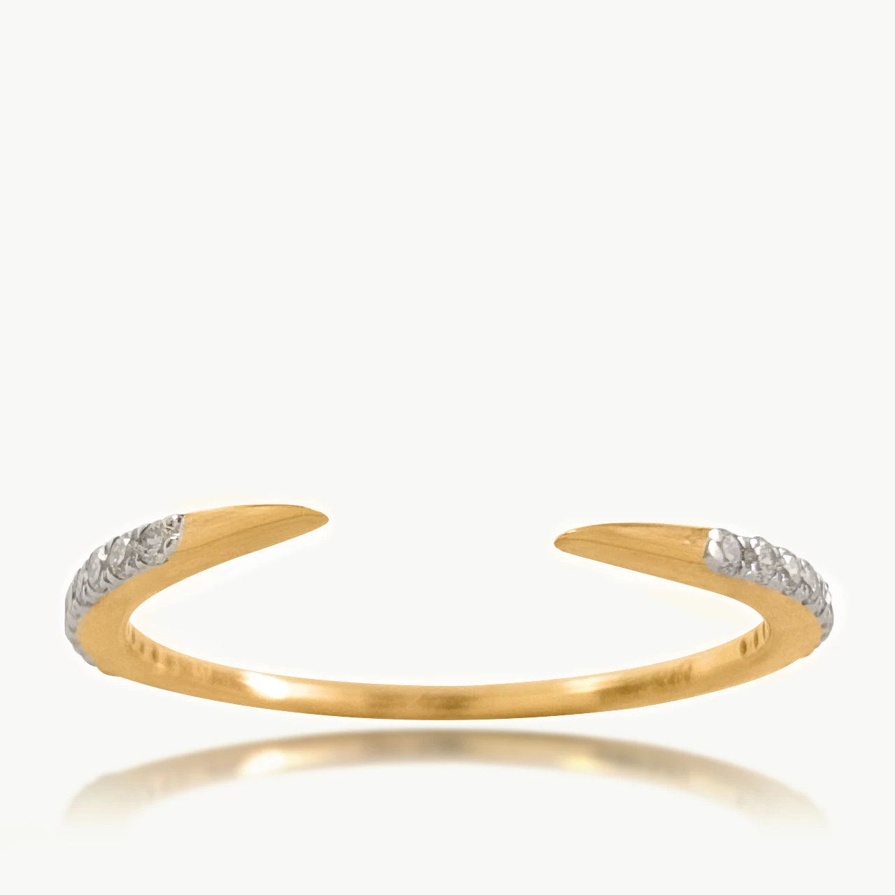 Half Arc Design Diamond Ring