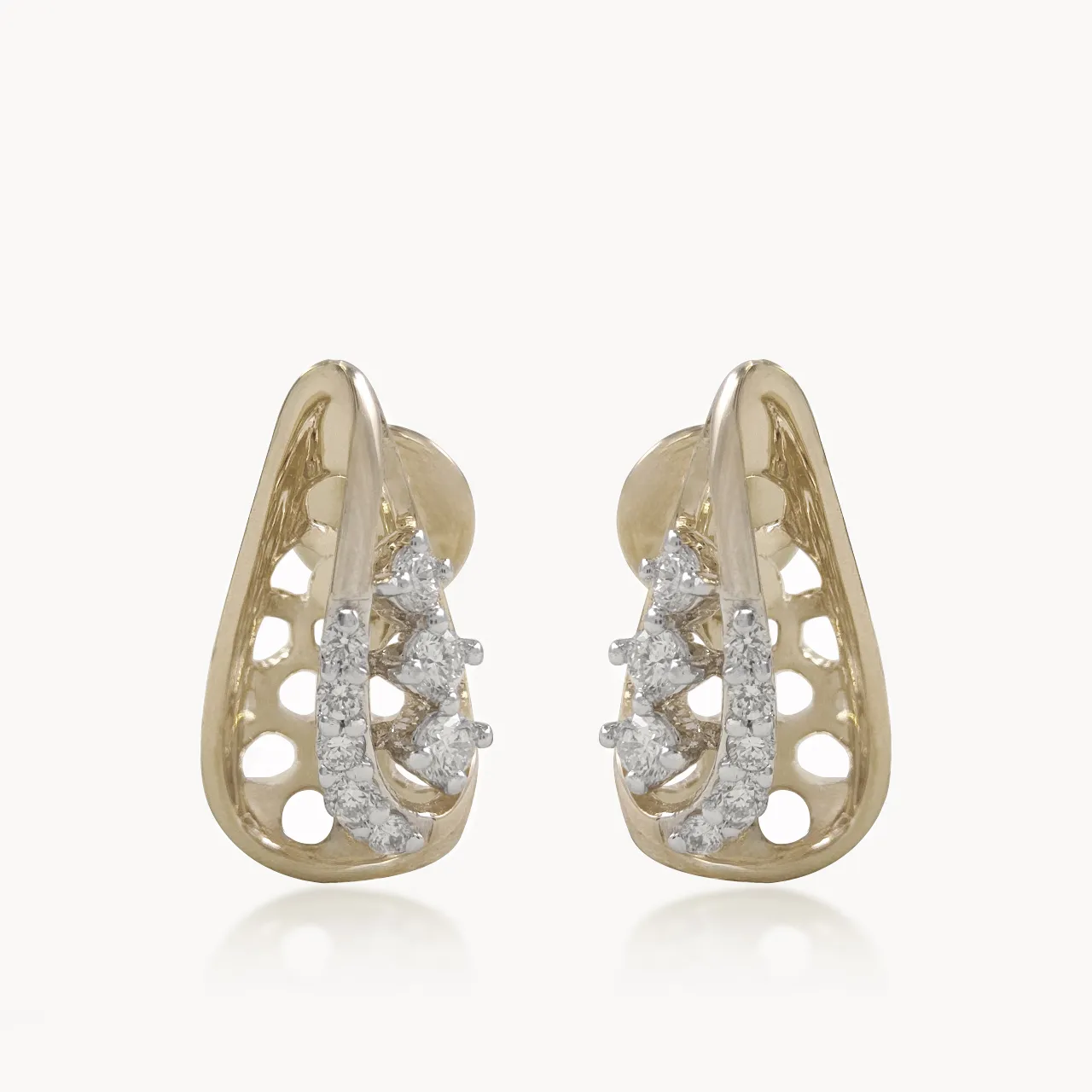 Honeycomb Gleam Diamond Studs