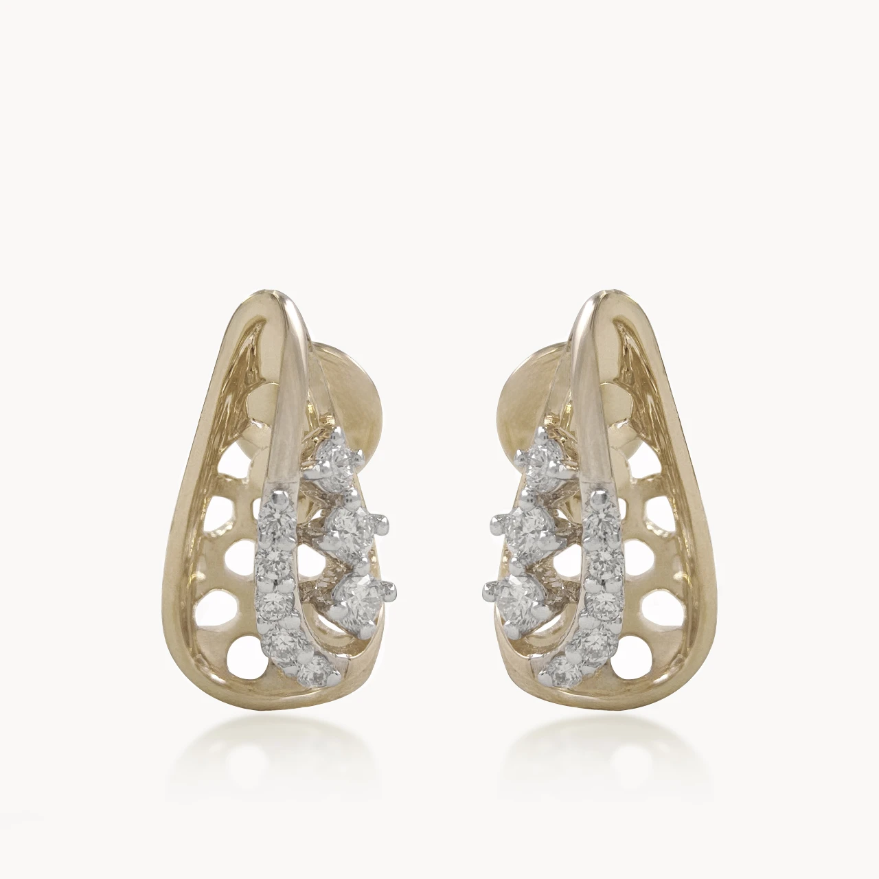 Honeycomb Gleam Diamond Studs