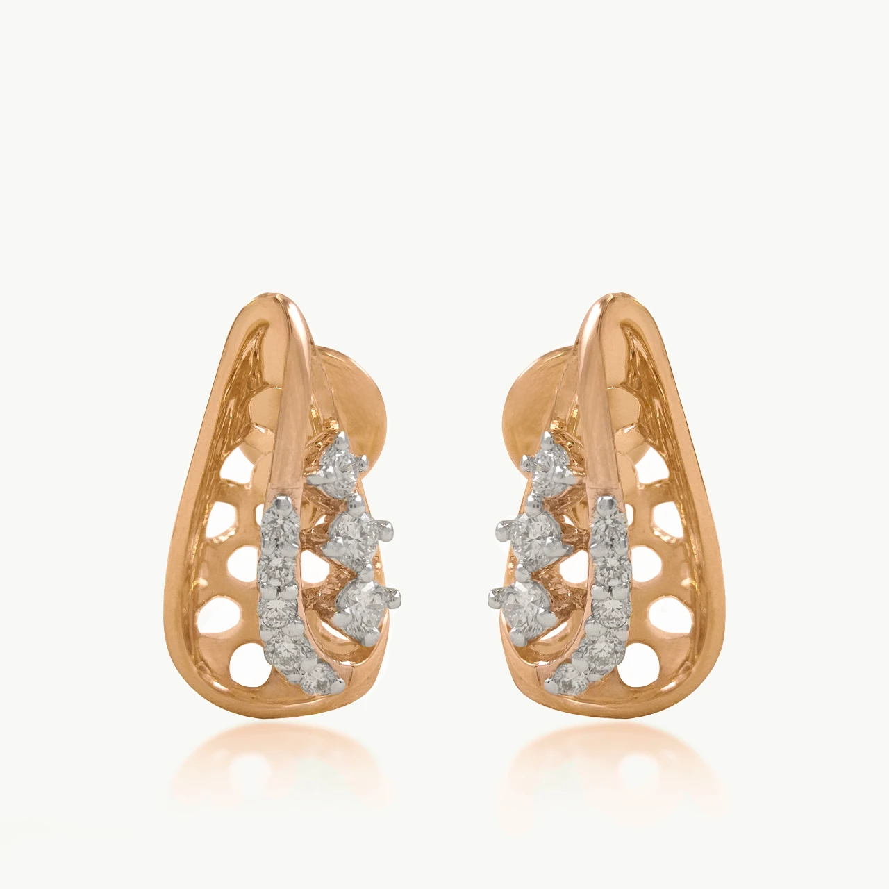 Honeycomb Gleam Diamond Studs