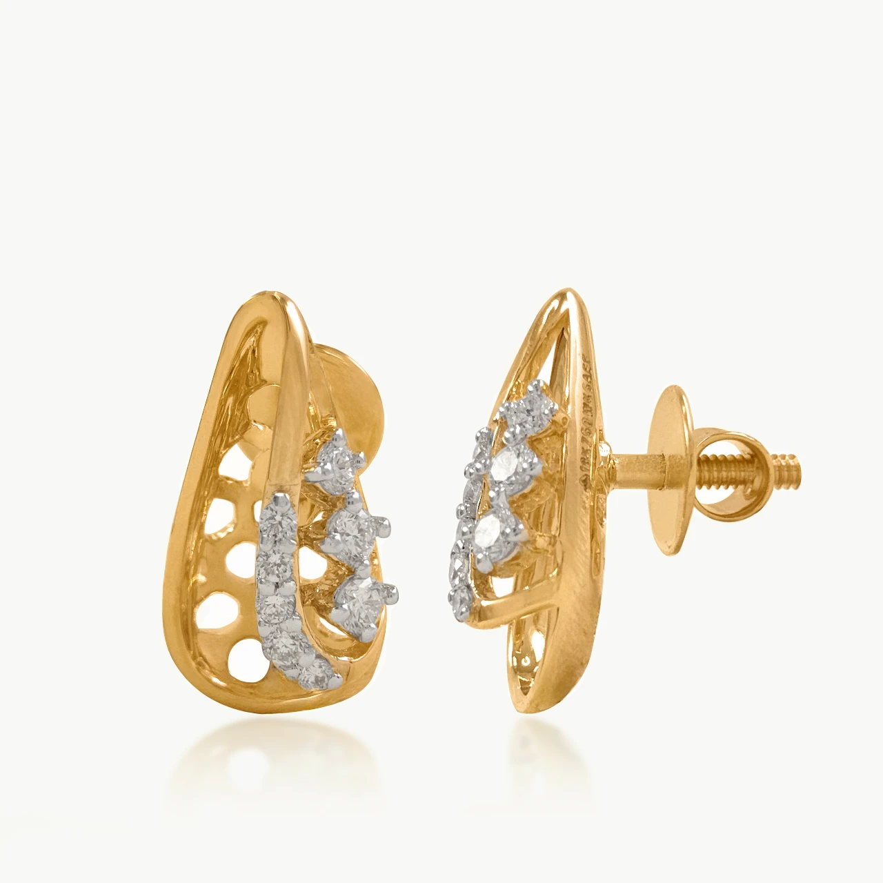 Honeycomb Gleam Diamond Studs