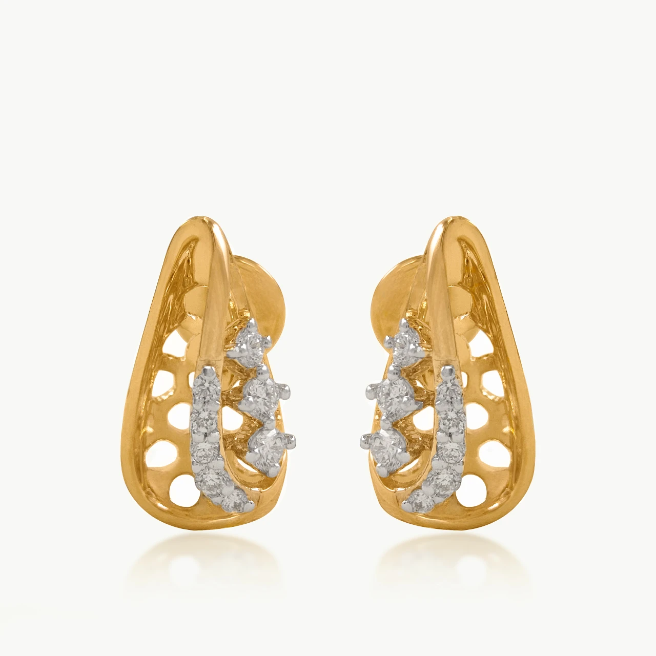 Honeycomb Gleam Diamond Studs
