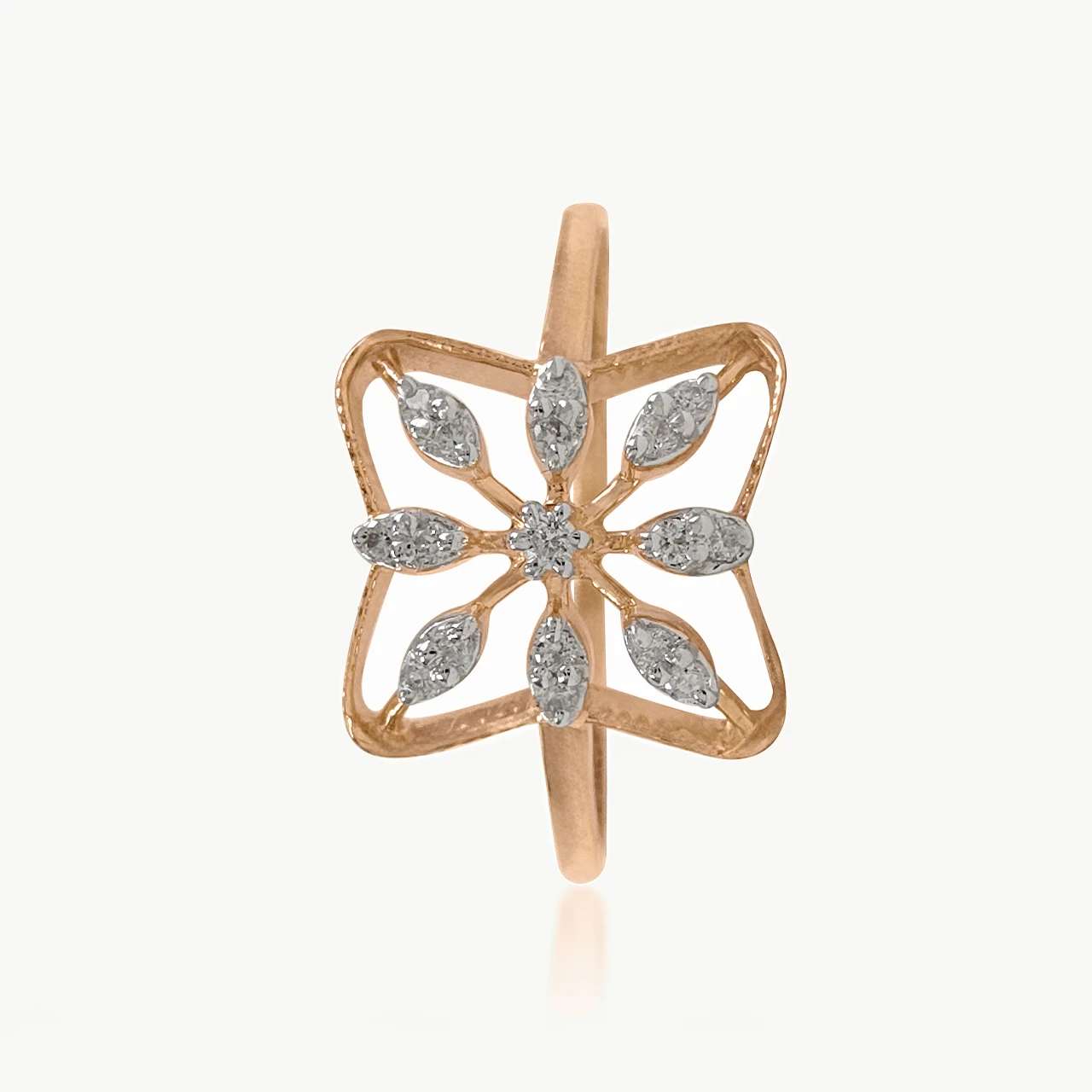 Illusional Marquise Bloom Diamond Ring
