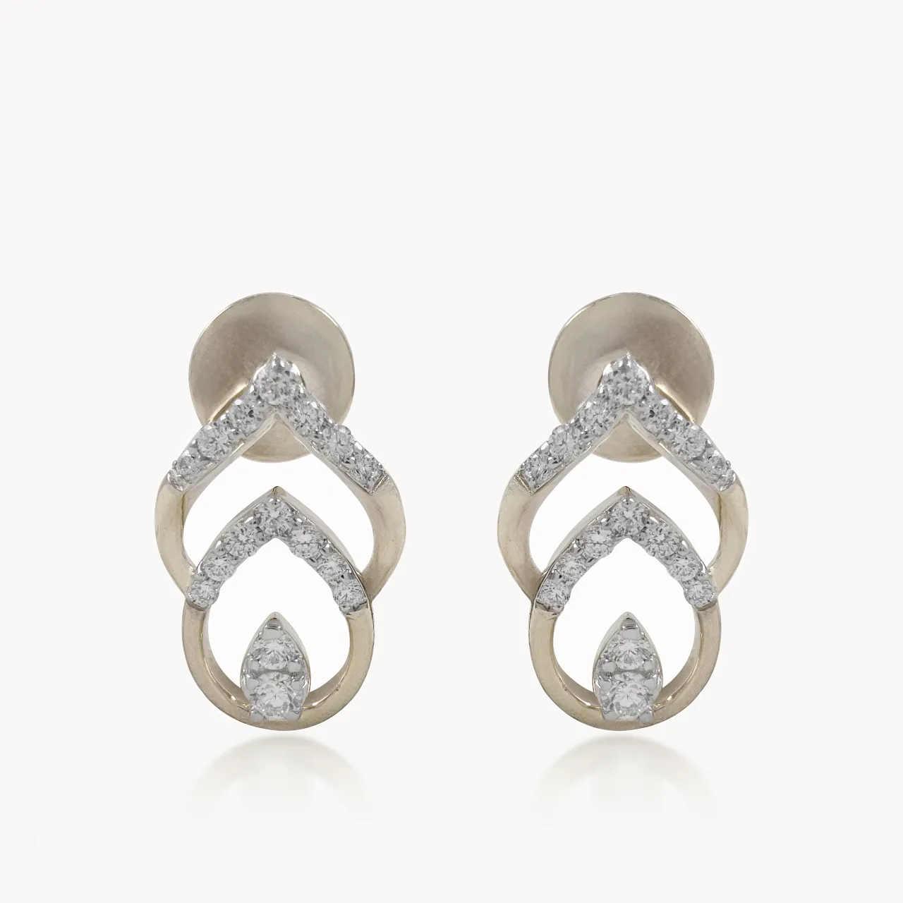 Leaflet Bond Diamond Studs