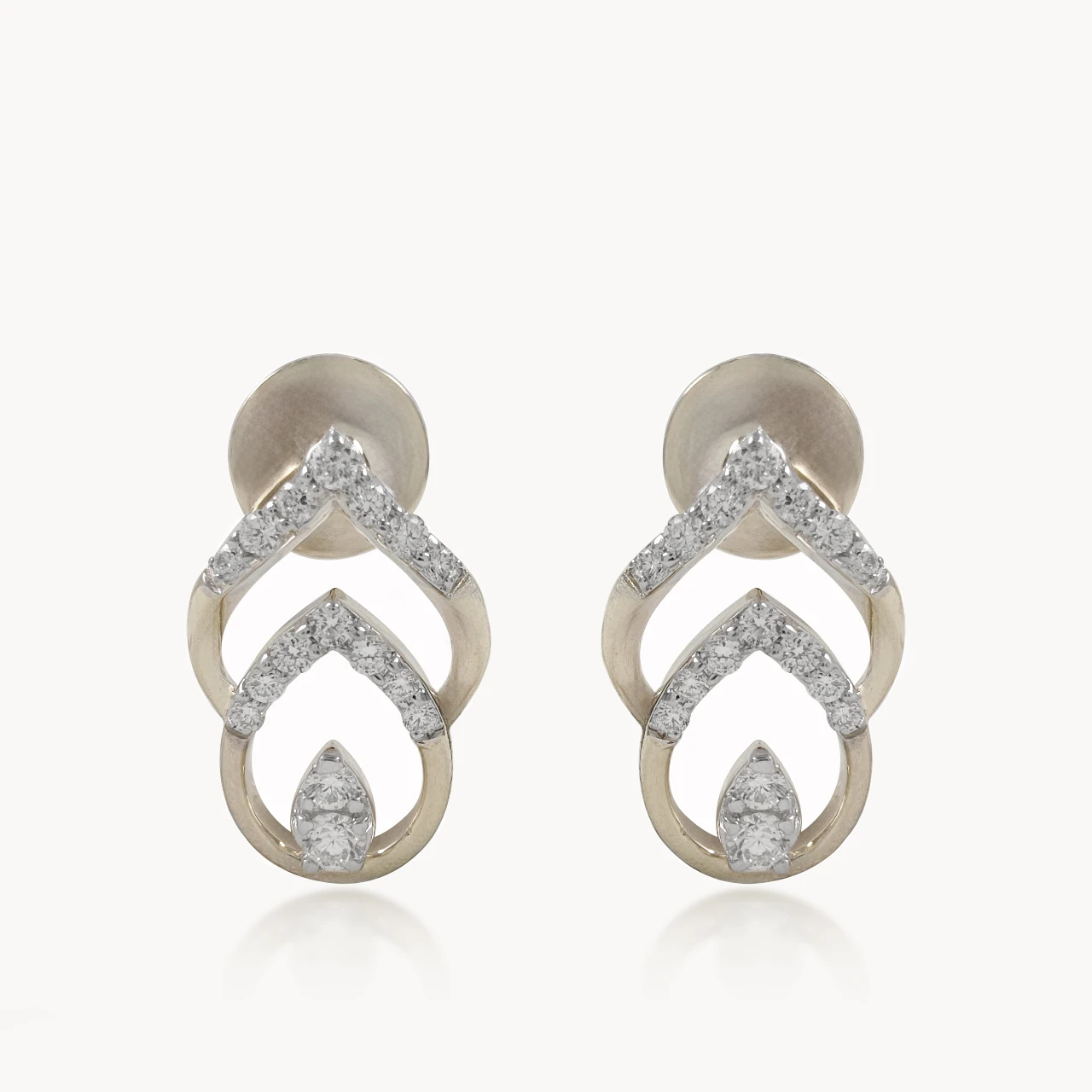 Leaflet Bond Diamond Studs