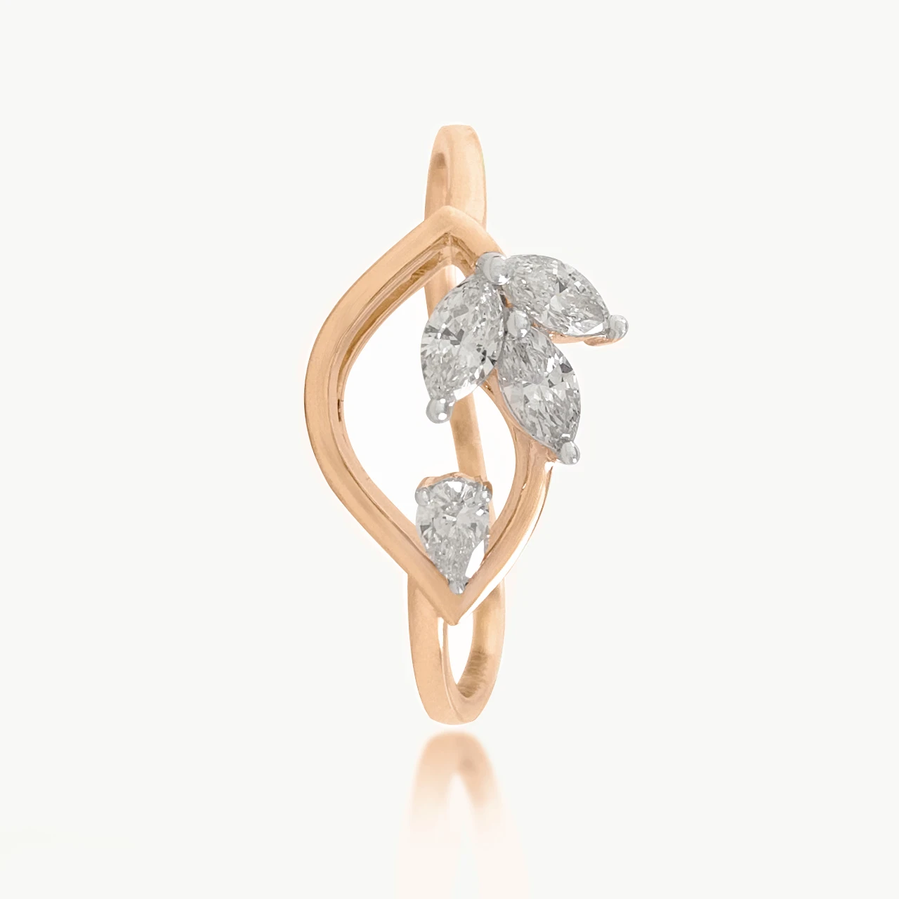 Leaflet Marquise Diamond Ring