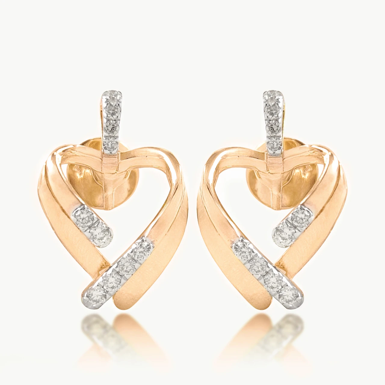 Linear Love Diamond Earrings