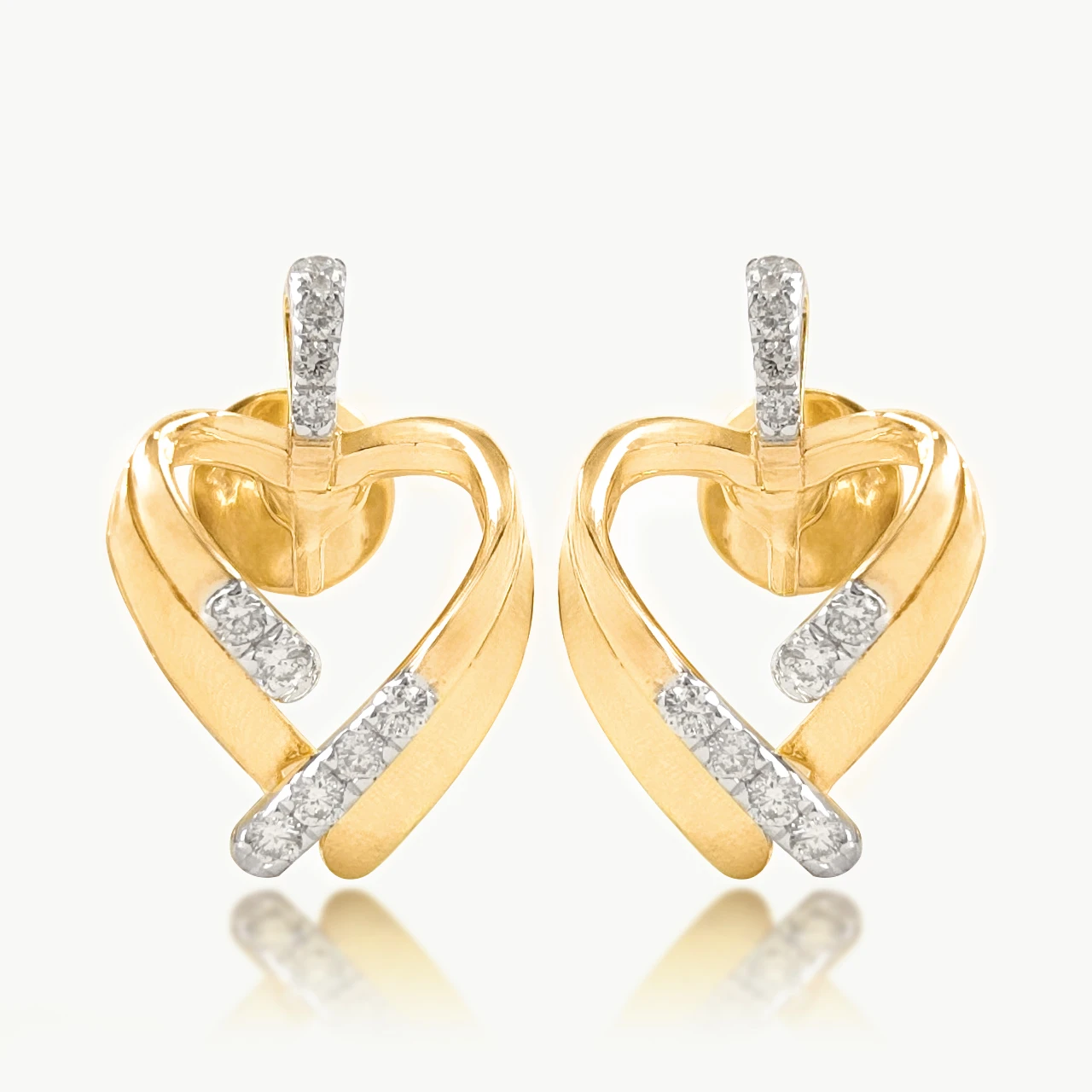 Linear Love Diamond Earrings