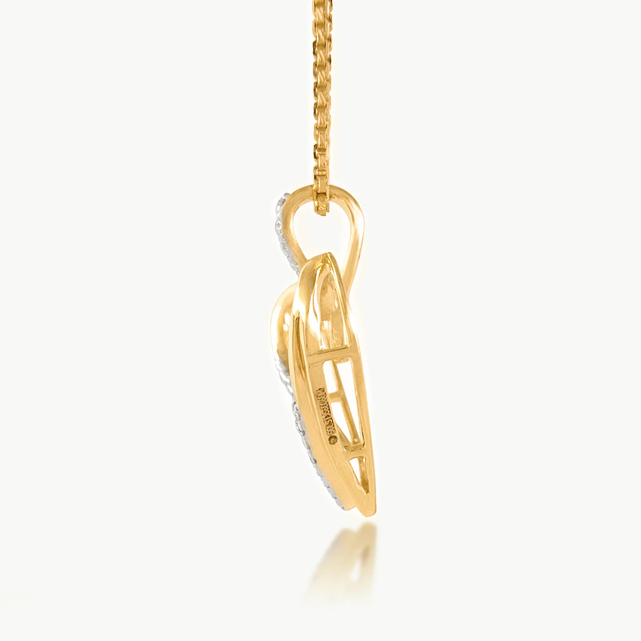 Linear Love Diamond Pendant