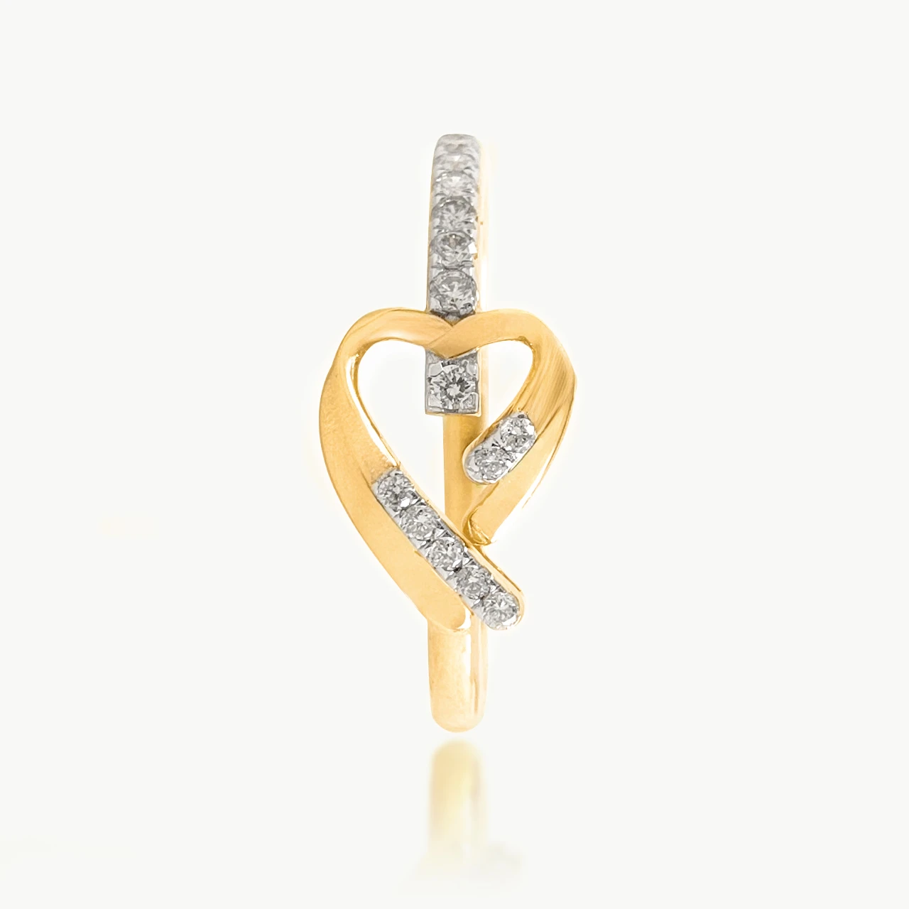 Linear Love Diamond Ring