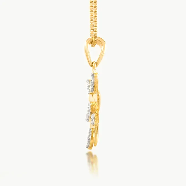Alani Flower Design Diamond Pendant