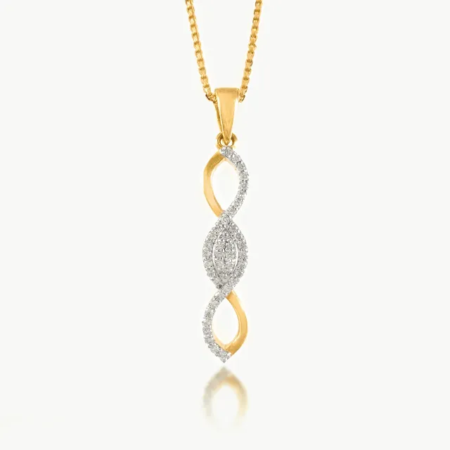 Anaahat Infinity Design Diamond Pendant