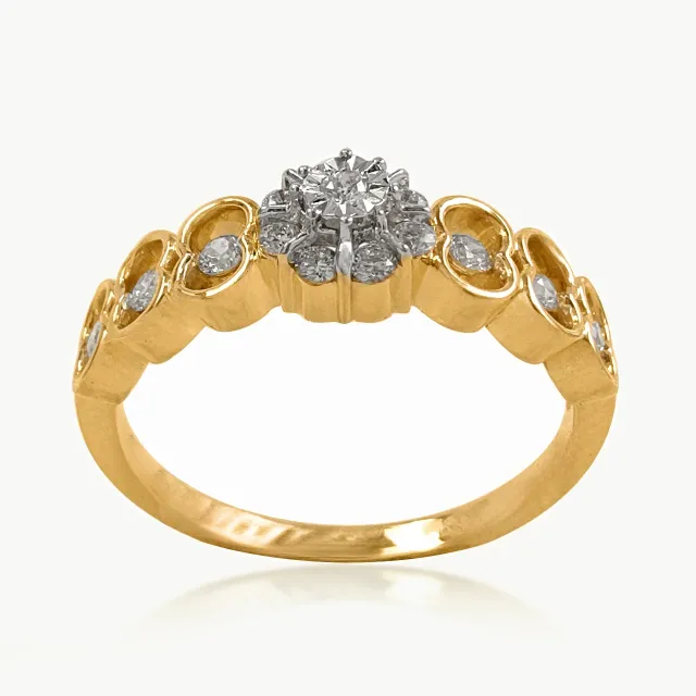 Aurora Petals  Diamond Ring