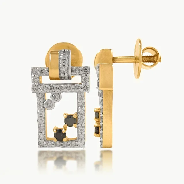 B Diamond Earrings