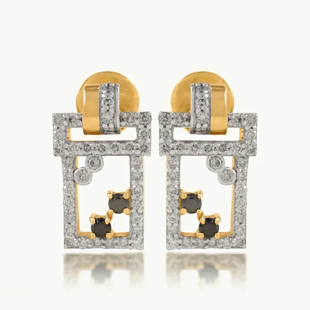 B Diamond Earrings