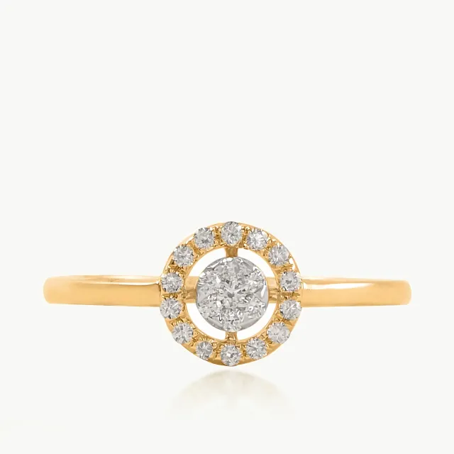 Classic Orbital Diamond Ring