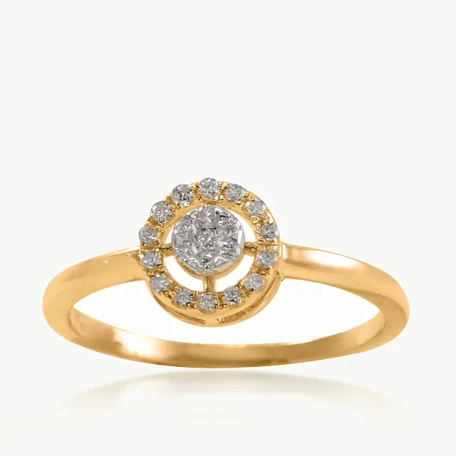 Classic Orbital Diamond Ring