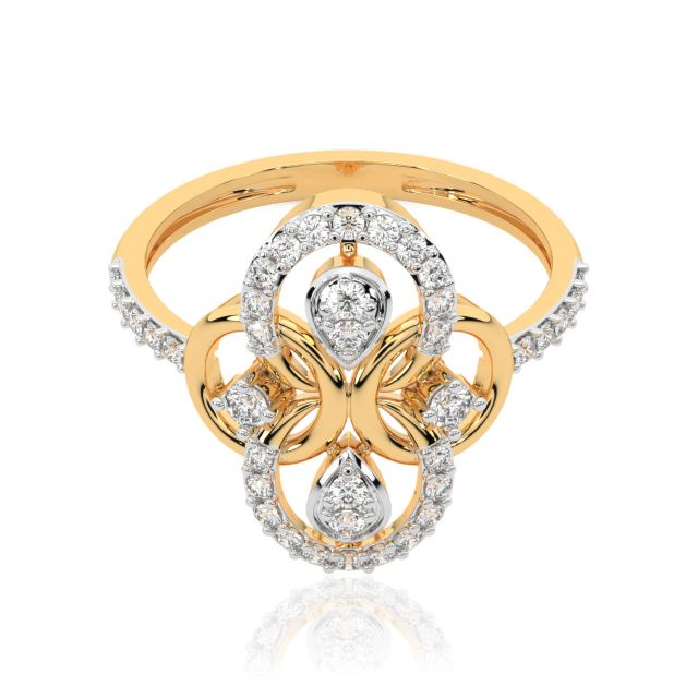 Kenna Round Diamond Engagement Ring