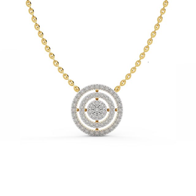 Triple Circle Diamond Pendant