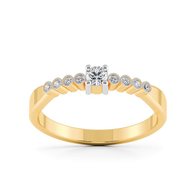 Vintage Design Diamond Engagement Ring