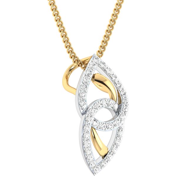 Angee Round Diamond Office Wear Pendant