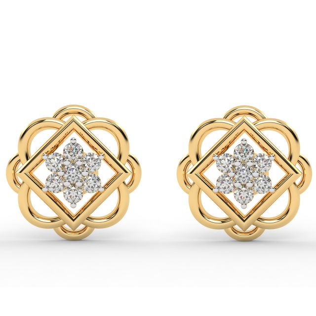 Glory Design Diamond Stud Earrings