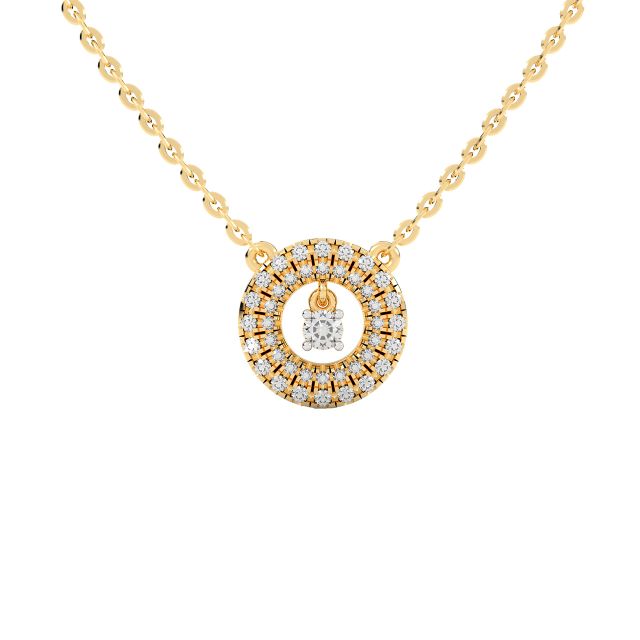 Circular Design Diamond Pendant