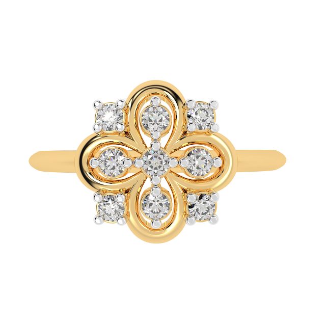 Just Like The Flower Diamond Ring