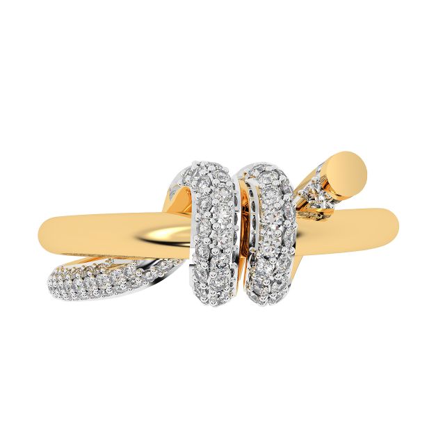 Tie The Knot Design Diamond Ring