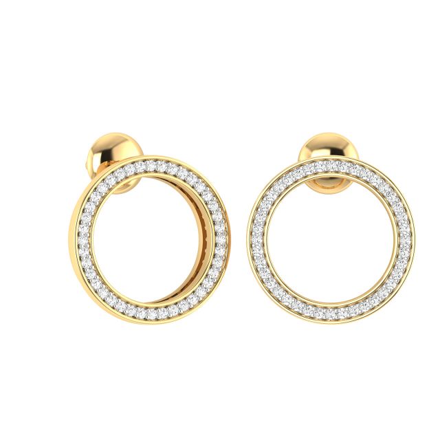 Banhi Elegant Round Diamond Pendant