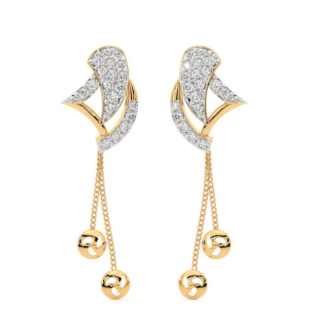 Hansen Round Diamond Earrings