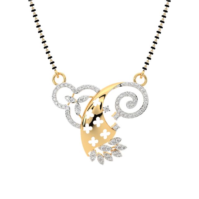 Laura Round Diamond Mangalsutra