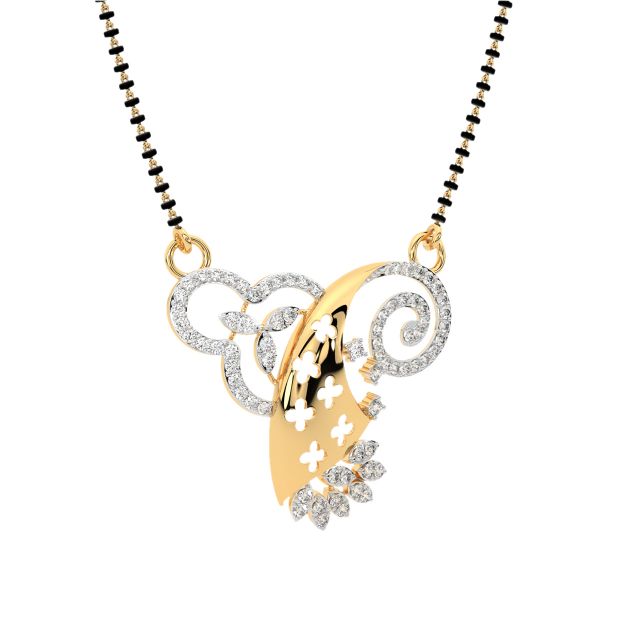 Laura Round Diamond Mangalsutra